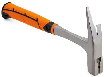 Mivos Latthammer 600 g Kopfgewicht - Ganzstahl Geschmiedet - Zimmererhammer mit Magnetischem Nagelhalter - Zimmermannshammer mit Anti-Vibration Griff - DIN 7239