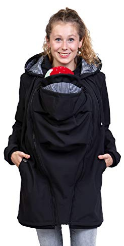 Viva la Mama – Allwetter Softshell Umstands- und Tragejacke - MELLORY | Wind- und wasserabweisend · auch als normale Outdoorjacke tragbar · in der EU gefertigt