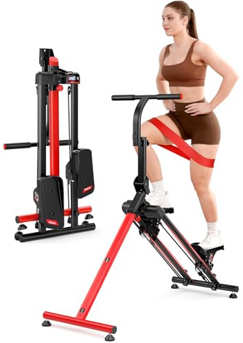 YOLEO Stair Stepper für Zuhause, 3 Modi,Faltbar, Stairmaster mit Haltegriff | 90% Vormontiert, Klettern, Wandern & Skifahren, Große Pedale, LCD-Display, Kompakter Faltbarer Treppensteiger