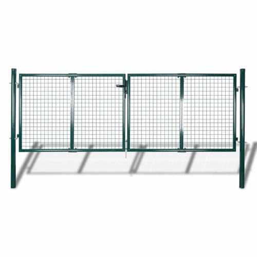 vidaXL Gartengitter Tor Zaun Tür Wandgitter 306x75 cm