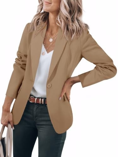 Cicy Bell Damen Langarm Casual Blazer Büro Arbeit