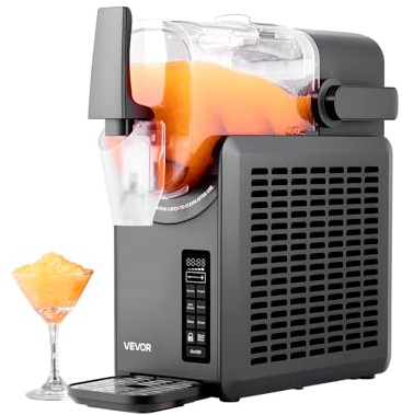 VEVOR Slusheis Maschine Slushgerät Slushy Machine 2,6 L, Frozen Drink Maker mit 5 voreingestellten Programmen, Margarita-Maschine mit Selbstreinigung, Frozen Margaritas, Frappés, Milchshake