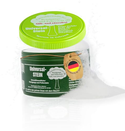 Universalstein grüner weißer Reinigungsstein Putzstein Reiniger Stein Größe I 650 g