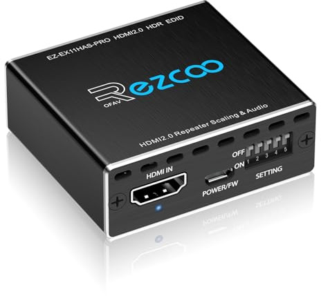HDMI 2.0 Audio Extractor 4K 60Hz PS5 1080P 120Hz 4:4:4 HDCP 2.2 18 Gbit/s D-olby Vision HDR DE-Embed SPDIF Optical 5.1CH 3.5mm Stereo L/R Audio Breakout Digital Audio EDID Management, Scaler 4k 1080P