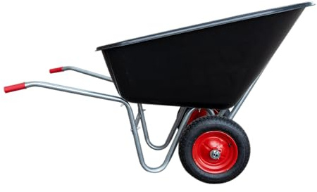 AMA Schubkarre 160 kg 240 l 2 Lufträder rutschfest
