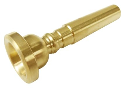 BIUDECO Professionelles Messing Trompetenmundstück Trompetenzubehör für Musiker Langlebig Sicher für Konzerte und Übung
