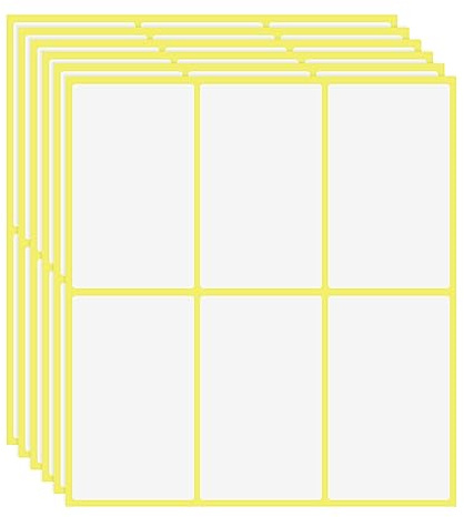 KEWUZY 180 Stück 50x100mm Etiketten Selbstklebend zum Beschriften, Universal Aufkleber Haushaltsetiketten Tiefkühletiketten Adressetiketten für Flaschen, Aktenordner, Glasboxen, Schule, Büro, Küche