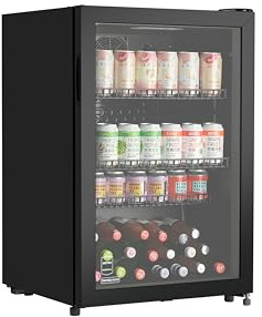 METRO Professional Getränkekühlschrank GSC2125B, 54.5 x 54 x 84 cm, 118 L, schwarz