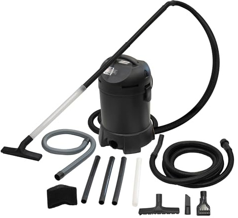 Half Off Ponds CleanSweep 1400 Teichsauger mit einem 33 cm Ansaugschlauch, 4 Verlängerungsrohren, 3 Vakuumdüsen, einem 1,8 m Langen Ausgangsschlauch und einem Schmutzfangbeutel