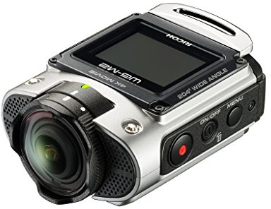 Ricoh WG-M2 kompakte und leichte Actioncam (4K-Video, 204 Grad Ultraweitwinkel-Objektiv) silber