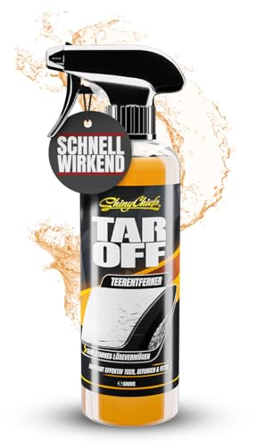ShinyChiefs Tar Off - Schnell wirkender Teerentferner Auto - Entfernt Teer, Bitumen sowie Harz-, Fett- und Ölverunreinigungen von Allen Oberflächen - Extra Starkes Teer-Entferner-Spray 500ml