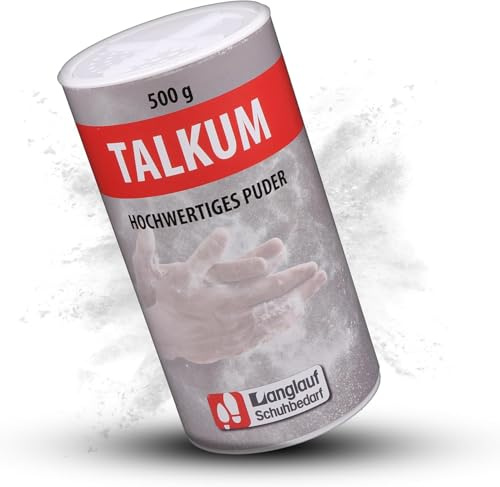 Talkum Puder 500 g Gleit- & Trennmittel Gummi Latex Silikon geruchsneutral | staubarm, antistatisch, feinst gemahlen für Sport, Klettern, Camping, Werkstatt, Reifenmontage und Gummipflege