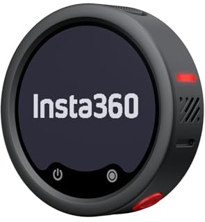 Insta360 Mic Pro Transmitter Graphitschwarz, kabelloses Mini-Lavaliermikrofon für iPhone/Kamera/Android, Videoaufnahme, anpassbares E-Ink-Display, 3-Mikrofon-Array, interne 32-Bit-Float-Aufnahme