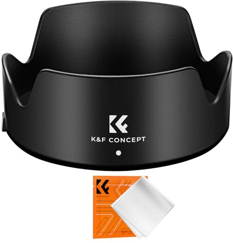 K&F CONCEPT Umkehrbare Gegenlichtblende für Canon RF 24-105mm F4-7.1 is STM,EF-S 18-135mm f/3.5-5.6 is USM Objektiv ersetzt Canon EW73D Gegenlichtblende