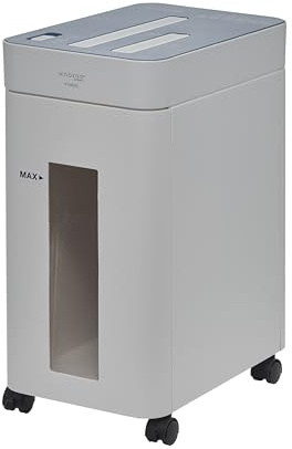 Woozoo, Hochsicherheits-Aktenvernichter/Papierschredder, 10 Blatt, Kreuzschnitt-Technologie, Papierkorb 17L, A4-Papier, CD/DVD, Kreditkarte - Personal Shredder Cross Cut P10HCS - Weiß