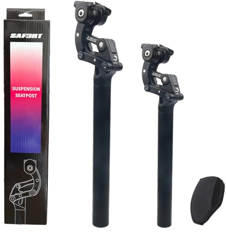 SAFORTBikes Federsattelstütze für E-Bike und schwere Fahrer (34,9 x 365 mm)