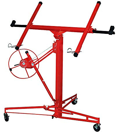 Joparri XXL Plattenheber für Rigipsplatten max 290cm Lastarmbreite und 70 kg Traglast,140-350cm Arbeitshöhe höhenverstellbar