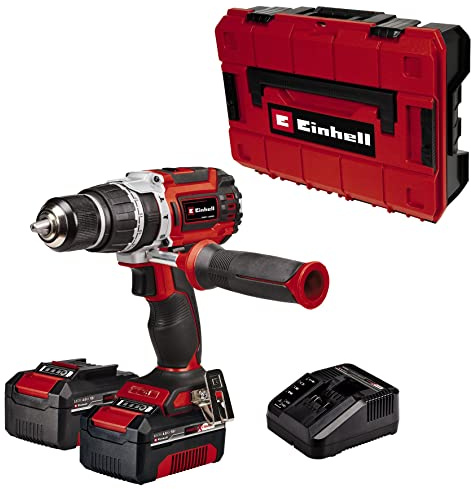 Einhell Professional Akku-Schlagbohrschrauber TP-CD 18/60 Li-i BL Power X-Change (Li-Ion, 18 V, Brushless, 60 Nm, Schlagzahl 32000 min-1, inkl. 2x 4,0 Ah Akku und Ladegerät)