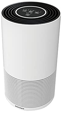 Soehnle Luftreiniger AirFresh Clean 400 mit 4-stufigem Reinigungssystem entfernt bis 99,95% der Bakterien und Viren, Air Purifier mit Hepa- und Aktivkohlefilter, mit UV-C-Licht für Allergiker