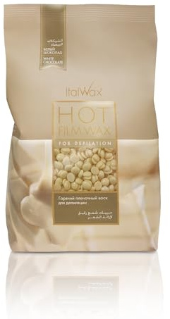 Italwax White Chocolate - 500g - Waxing Perlen für Haarentfernung - Natürliche Formulierung für alle Hauttypen – Vanillearoma - Empfohlen für Bikinizone und Achseln