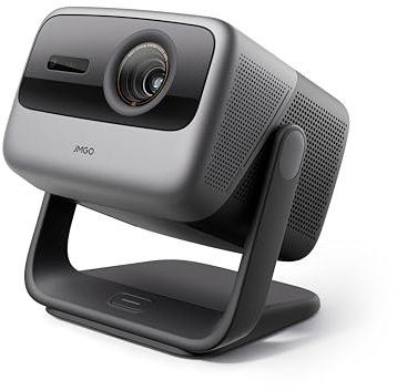 JMGO N1S Ultimate Beamer 4K Triple Laser, 3300 ISO Lumen Projektor mit GTV Netflix, Gimbal Echtzeit Bildkorrektur, HDR10, 300 Blu-ray 3D Beamer Heimkino, 20W Dual-Lautsprecher mit Dolby Digital Plus