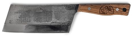 Petromax Hackmesser 17 cm - Handgefertigt in Solingen - Fleischbeil | Robustes Hackbeil aus rostfreiem Stahl, Griff aus Walnuss, 4 mm Klingenstärke zum Zerteilen von Fleisch und Knochen