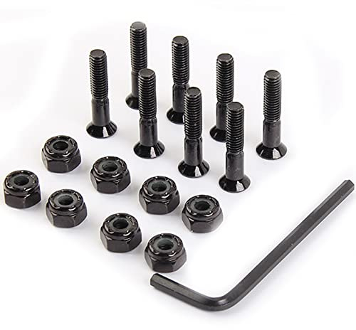 Hayaww Skateboard Schrauben Skateboard Reparaturschrauben Skateboard Hardware Set Longboard Schrauben Muttern Ersatz Skateboard Hardware Skating Schrauben Scooter Peg Set,50mm,Reparatur Von Skateboard