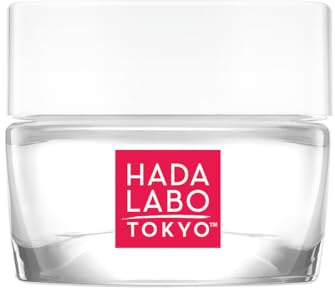 Hada Labo Tokyo White Feuchtigkeitscreme für Tag und Nacht mit 4 Arten Hyaluronsäure, Vitamin E und Squalan, glättende Gesichtscreme, 50 ml