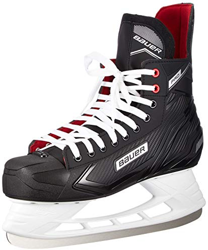Bauer Herren Pro Skate Feldhockeyschuhe, Schwarz Schwarz Weiss Rot Si 900, 38.5 EU