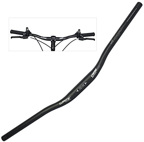 WAKE Fahrrad Lenker 31.8MM Aluminiumlegierung MTB Lenker Riser Bar für Mountainbike 720MM,Schwarz
