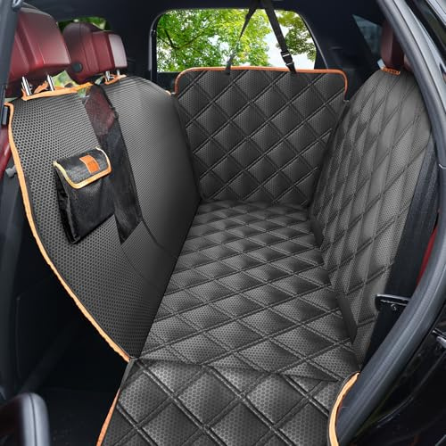 KYG Hundedecke Auto Rückbank Autoschondecke Hund Rücksitz wasserdicht & Kratzfest Auto Hundedecke Rücksitz für PKWs und SUVs mit Seitenschutz und Sichtfenster 135x175cm