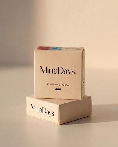 MinaDays® Tampons Hemp-Edition – Mit Hanfextrakt & Kamille – Natürlicher Komfort für deine Perioden-Routine – Made in Germany & zertifiziert (Super, 4 Stück)