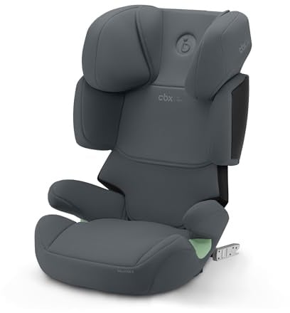 CBX by CYBEX Kinder-Autositz Solution X i-Fix, Für Autos mit und ohne ISOFIX, Ab ca. 3 bis 12 Jahre (100 - 150 cm), Ab ca. 15 bis 50 kg, Grau