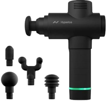 Hyperice Hypervolt 2 Hand-Massagepistole für Tiefengewebsmassage | Muskelregeneration | 3 Geschwindigkeitsstufen und 5 austauschbare Aufsätze | Hilft bei Schmerzen, Steifheit und Durchblutung