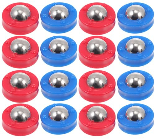Happyyami Tischfußball Zubehör 16 Stück Rollende Pucks Mini Tisch Curling Kugeln Für Kinder Tischkicker Und Shuffleboard Spiele