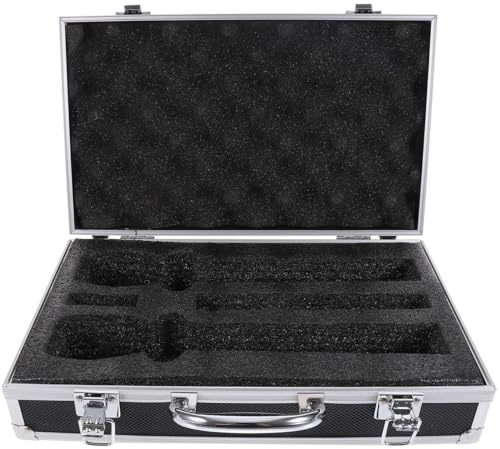 Robuste Mikrofonbox für Zwei Funkmikrofone, Aluminiumlegierung, Tragbar