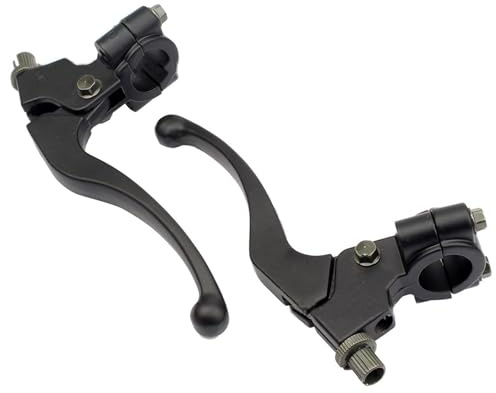 Tkxjry 2 Stück Kupplungshebel Motorrad, 7/8 inch 22mm Bremsgriff Motorrad, Kupplungshebel Bremsgriff, für 50CC - 125CC Pit Bike Dirt Bike Motocross