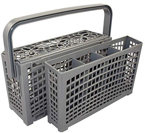 tiroba Der Original 2 in 1 universal Besteckkorb für ALLE Spülmaschinen | stabile Steckverbindung | teilbar | variabel platzierbar | 23 * 8,5+4,5 * 13,5cm | hitzebeständiger verstärkter Kunststoff