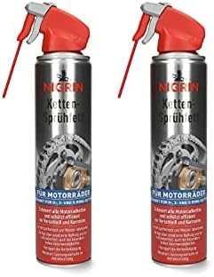 NIGRIN Keramik, Ketten-Sprühfett, 400 ml, vollsynthetisch, schützt vor Verschleiß, minimiert Leistungsverluste (Packung mit 2)
