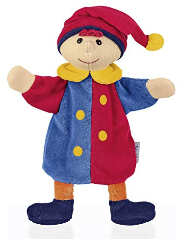 Sterntaler 3622020 Handpuppe Kasper - weiches Kinder Spielzeug zum Puppentheater, Erzählen, Kuscheln & Sprachförderung – Perfekter Spielkamerad & Geschenkidee, 24 x 21 x 8 cm, Mehrfarbig