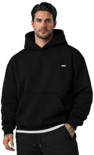 SMILODOX Dawson Hoodie Herren - Oversize Kapuzen Pullover - Langarm Hoody Sweatshirt, Optimal für Sport, Streetstyle und Alltag, Bequem und Vielseitig Kombinierbar