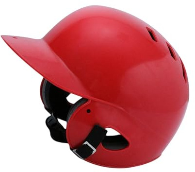perfk Baseball -Schlaghelm für Kinder Doppelohr Atmungswache Softball Helm für Spielsport im Freien Training Teenager, Rot