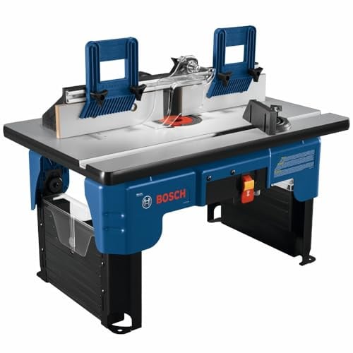 BOSCH RA1141 66.0 cm x 16-1/5.1 cm Laminated MDF Top Portable Jobsite Router Table with 2-1/5.1 cm Vacuum Hose Port