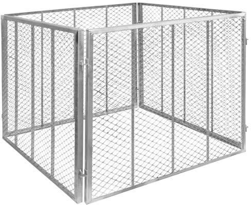 Komposter Stahl verzinkt Kompost Metallkomposter Kompostbehälter Kompostgitter Auswahl Garten Gitter Kompost Kompostierer V2Aox, Größe:Größe 2 100 x 100 x 80 cm