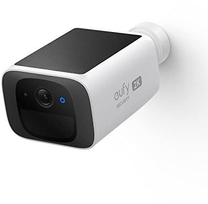 eufy Security SoloCam S220, Kamera Überwachung Aussen, 2K Auflösung, Überwachungskamera Aussen Akku, Solar, 2,4GHz WLAN, Ohne ABO, Ohne Monatliche Kosten, Gebührenfreie Nutzung