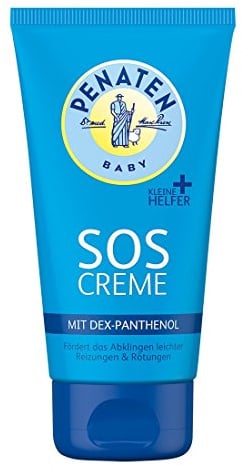 Penaten Kleine Helfer SOS Creme 75ml, beruhigende Feuchtigkeitscreme für Babys mit Dex-Panthenol für empfindliche Haut, bei Reizungen und Rötungen