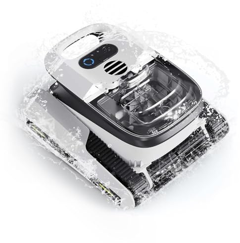 BIGBIG WON Poolroboter, Poolroboter Boden Und Wand für Aufstellpool/Außenpool bis zu 200 ㎡, DREI Modelle Poolroboter Akku für Boden, Wasserlinien und Wandreinigung, 180 Minuten Selbstlaufend