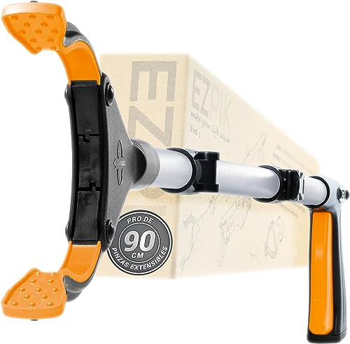 EZPIK 1 x 90 cm Greifer für Senioren mit Magnet-Greifarm, Robuste Greifzangen für Senioren und Menschen mit Behinderungen, Drehbare Müllgreifer Zange, Gehilfe mit Befestigungsclip (1er-Pack, Silber)