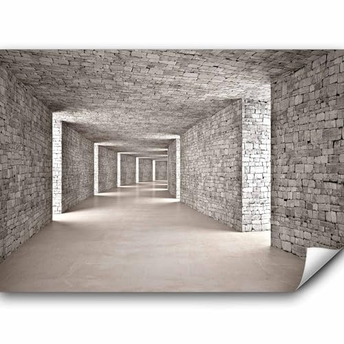 murando - Fototapete Vlies Tunnel, 350x256 cm, Schlafzimmer, Wohnzimmer | Full HD Druck, 3D-Effekt, lichtbeständige Farben, ideal fürs Wohn- oder Schlafzimmer, schnelle Montage, lichtbeständig, edel
