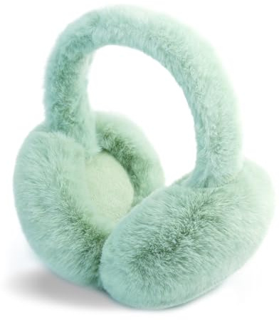 SEYUFN Warmes Ohrenwärmer Damen Faltbare Flauschige Plüsch Ohrenschützer Winter Outdoor Bequem Ohrwärmer Teenager-Mädchen Stylische Ohrbedeckungen